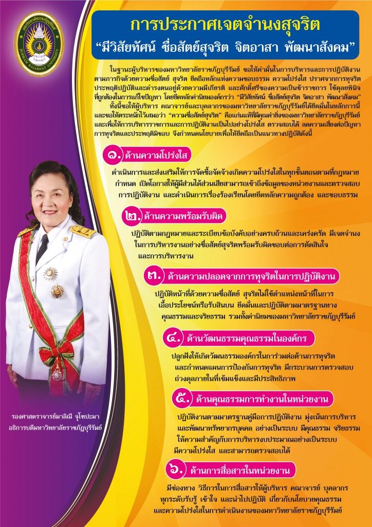 ประกาศเจตจำนงสุจริต